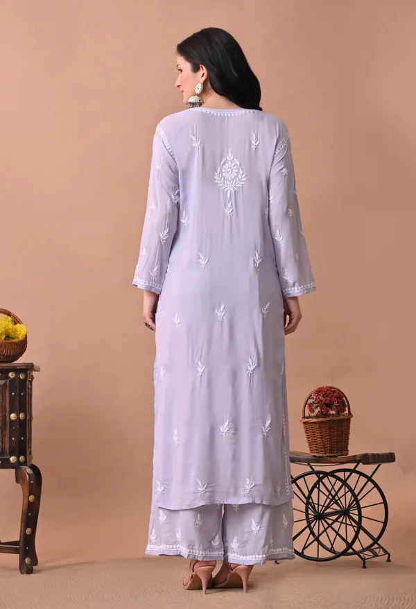 Syrish_Zareen_Lavender_Modal_Chikankari_Kurta_Set