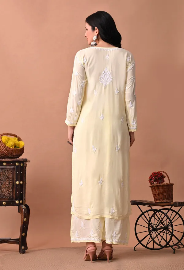 Syrish_Zareen_Lemon_Modal_Chikankari_Kurta_Set