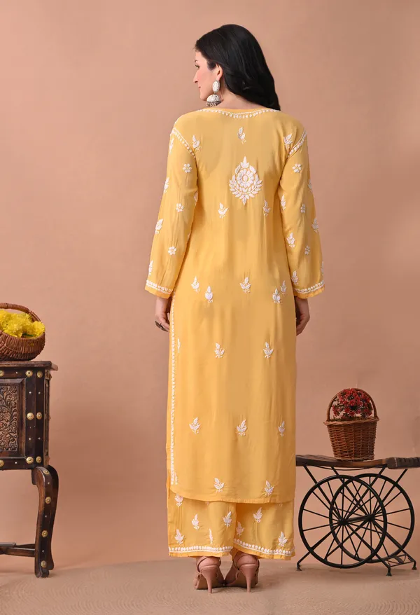 Syrish_Zareen_Yellow_Modal_Chikankari_Kurta_Set