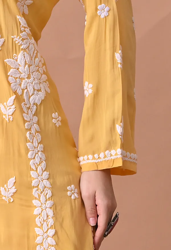Syrish_Zareen_Yellow_Modal_Chikankari_Kurta_Set