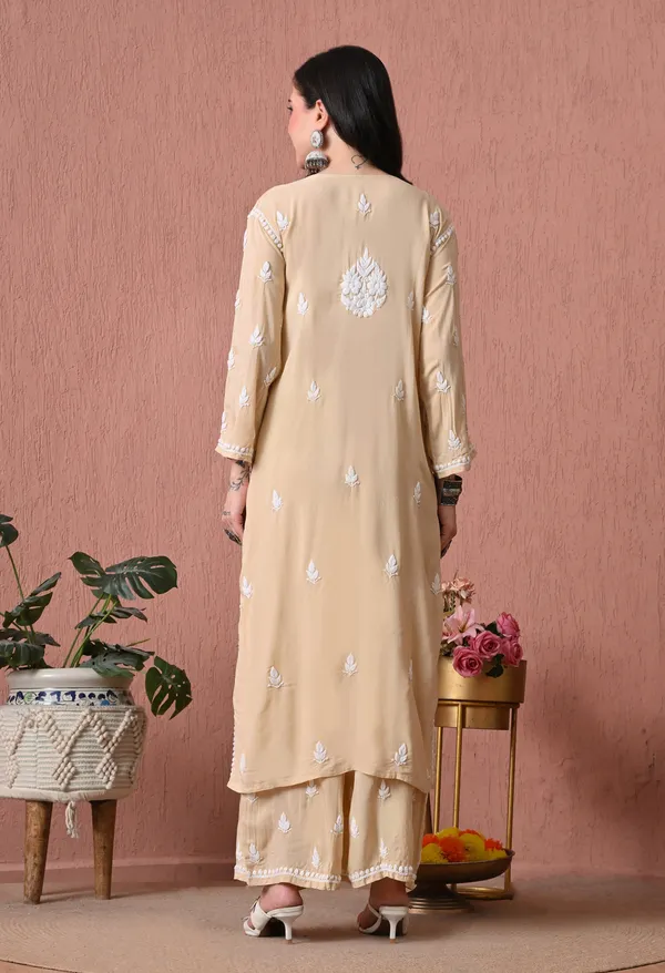 Syrish_Brown_Hand_Embroidered_Chikankari_Modal_Kurta_Set