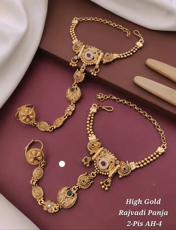 Gold_Brass_&_Copper_Hand_Harness_For_Women