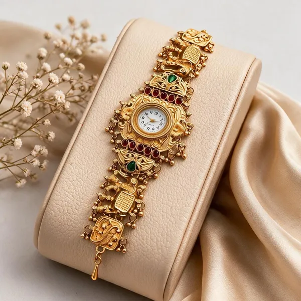 Gold_Brass_Copper_Watch_For_Women
