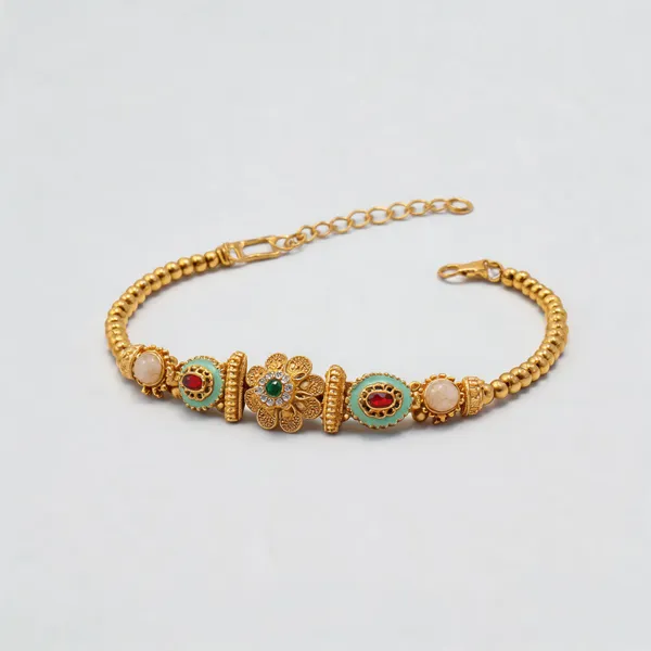 Gold_Brass_Copper_Classic_Bracelet_For_Women