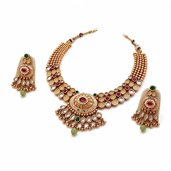 Gold_Brass_Copper_Necklace_Set_For_Women