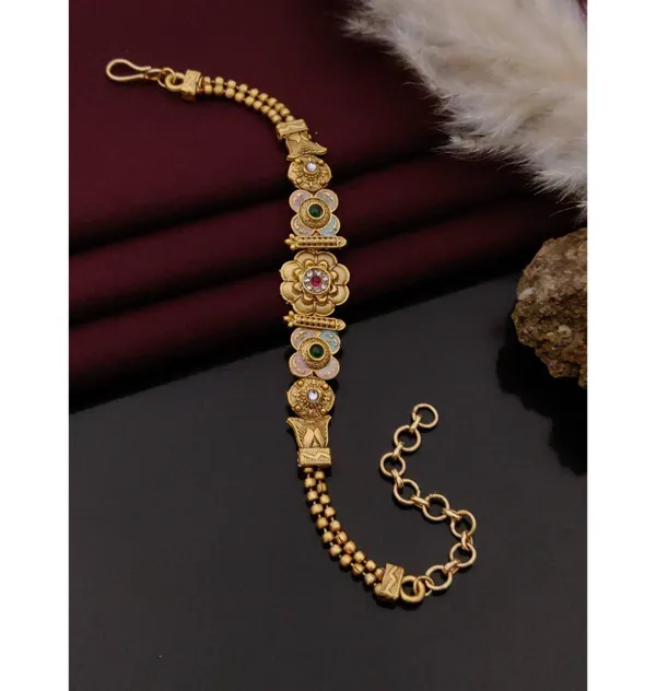 Gold_Brass_&_Copper_Bracelet_For_Women