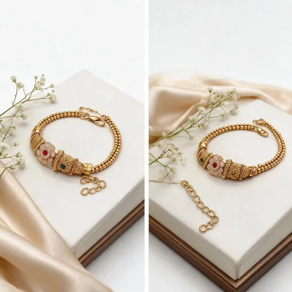 Gold_Brass_Copper_Classic_Bracelet_For_Women