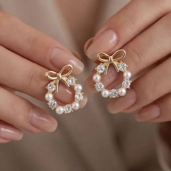 White_Brass_&_Copper_Earring_For_Women