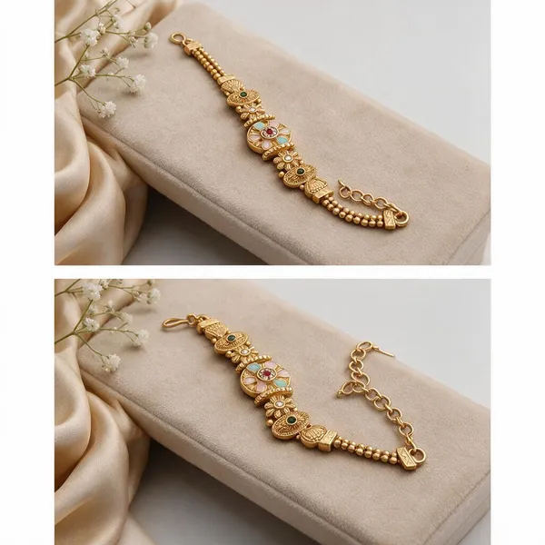 Gold_Brass_&_Copper_Bracelet_For_Women