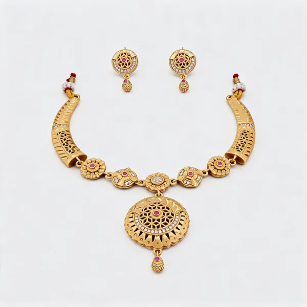 Gold_Brass_&_Copper_Necklace_Set_For_Women