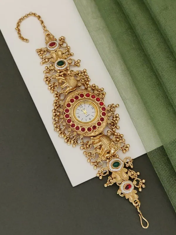 Gold_Brass_&_Copper_Watch_For_Women
