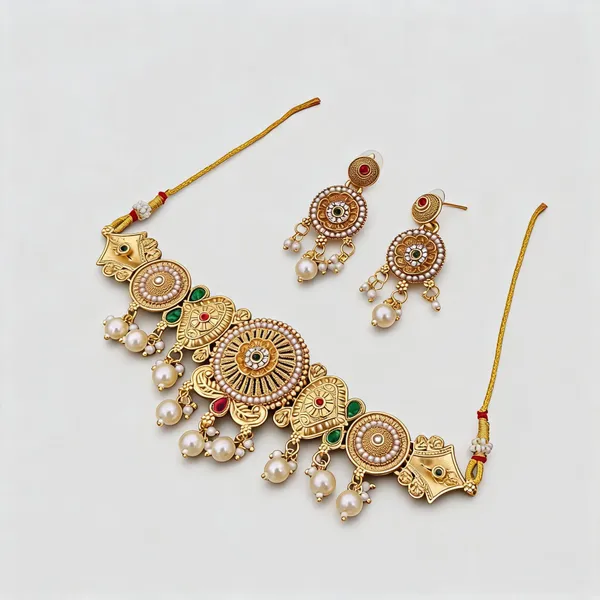 Gold_Brass_Copper_Choker_For_Women
