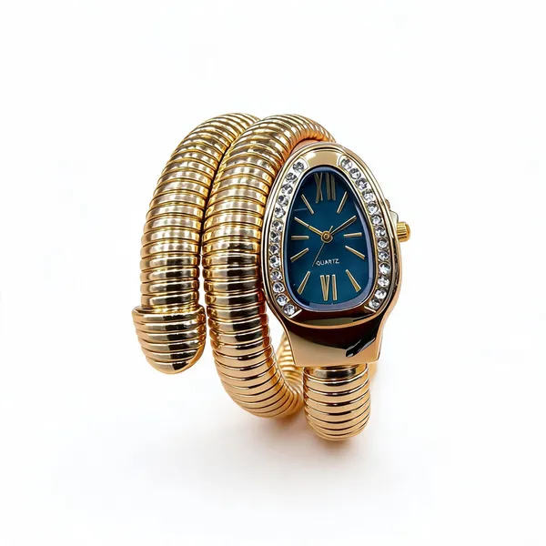 Gold_Brass_&_Copper_Watch_For_Women