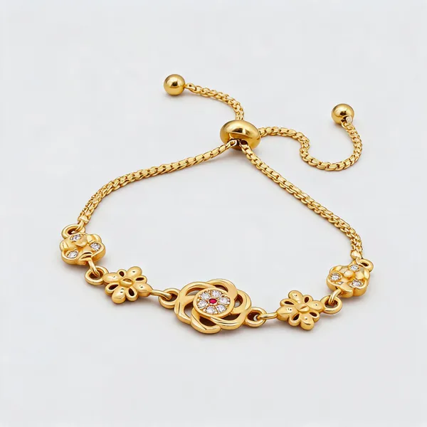 Gold_Brass_Copper_Classic_Bracelet_For_Women