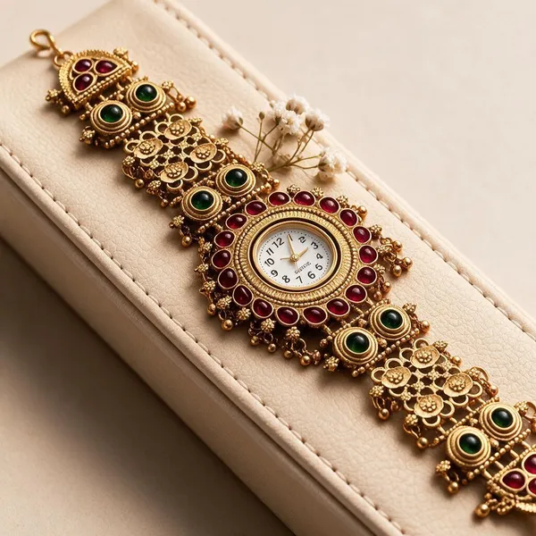 Gold_Brass_&_Copper_Jewellery_Watch_For_Women