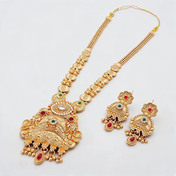 Gold_Brass_Copper_Necklace_Set_For_Women