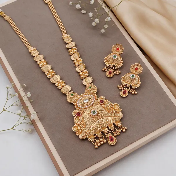 Gold_Brass_Copper_Necklace_Set_For_Women