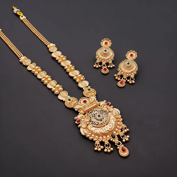Gold_Brass_Copper_Necklace_Set_For_Women