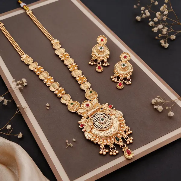 Gold_Brass_Copper_Necklace_Set_For_Women