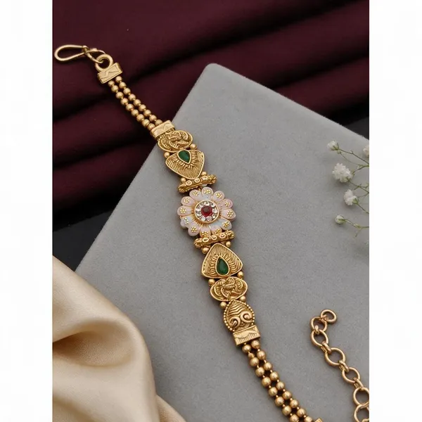 Gold_Brass_Copper_Polished_Bracelet_For_Women