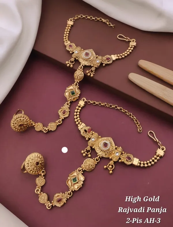 Gold_Brass_&_Copper_Hand_Harness_For_Women