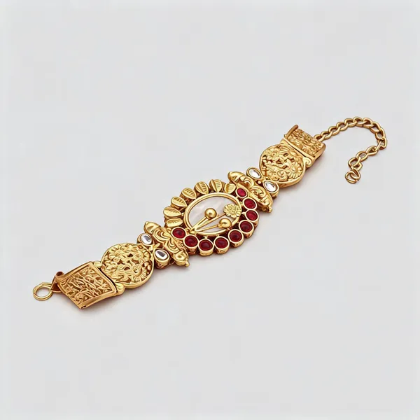 Gold_Brass_Copper_Classic_Bracelet_For_Women