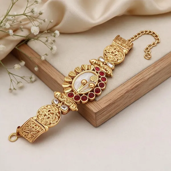 Gold_Brass_Copper_Classic_Bracelet_For_Women