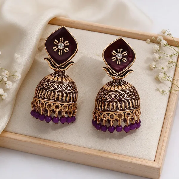 Gold_Brass_Copper_Imitation_Earring_For_Women