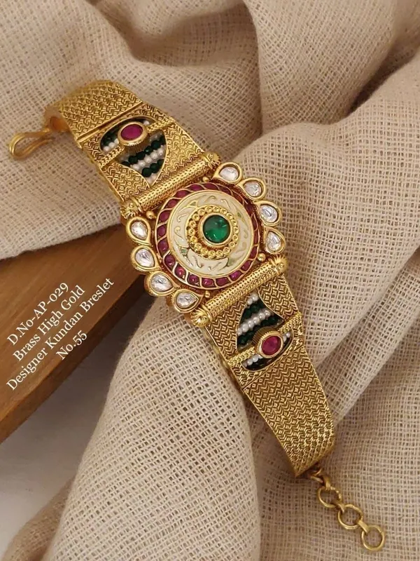 Gold_Brass_Copper_Imitation_Bracelet_For_Women