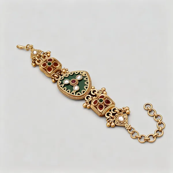 Gold_Brass_Copper_Classic_Bracelet_For_Women