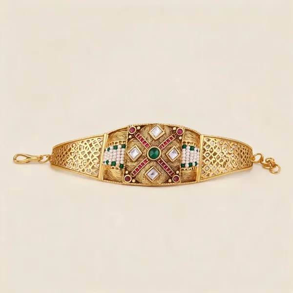 Gold_Brass_&_Copper_Bracelet_For_Women