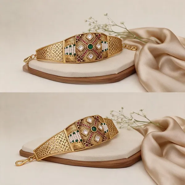 Gold_Brass_&_Copper_Bracelet_For_Women