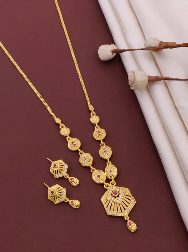 Gold_Brass_&_Copper_Necklace_Set_For_Women