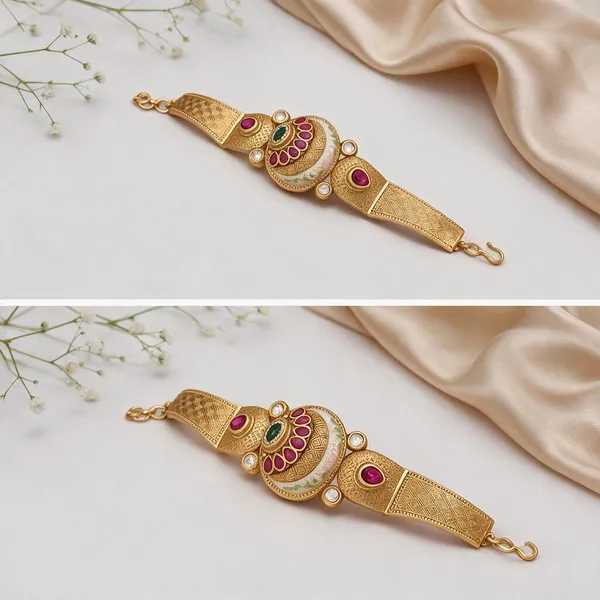 Gold_Brass_Copper_Classic_Bracelet_For_Women