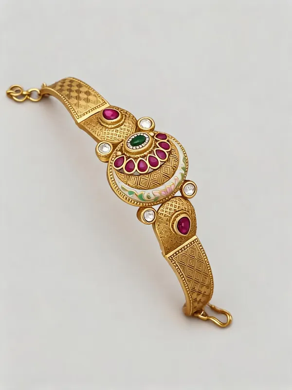 Gold_Brass_Copper_Classic_Bracelet_For_Women