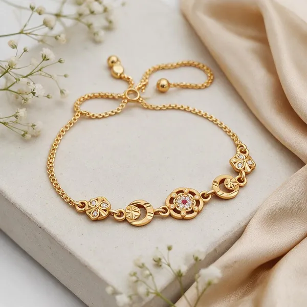 Gold_Brass_Copper_Classic_Bracelet_For_Women