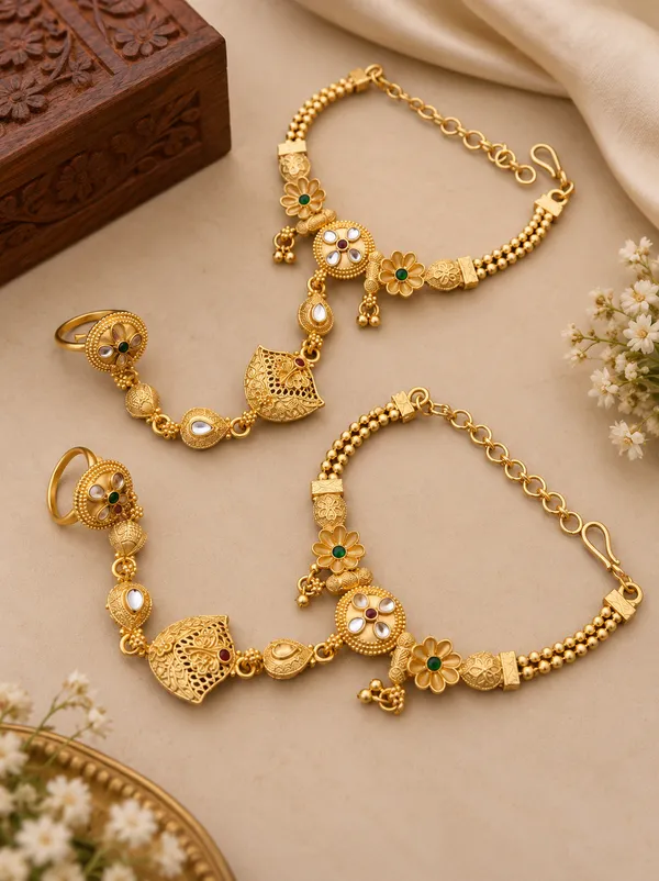 Gold_Brass_&_Copper_Hand_Vanki_For_Women