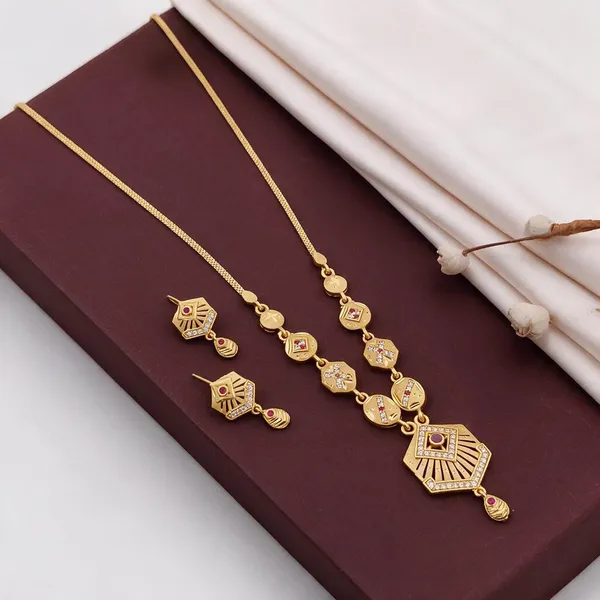Gold_Brass_&_Copper_Necklace_Set_For_Women