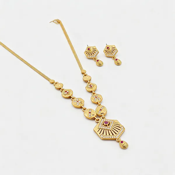 Gold_Brass_&_Copper_Necklace_Set_For_Women