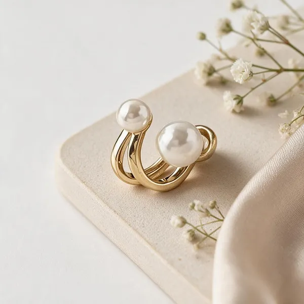 White_Brass_&_Copper_Earring_For_Women