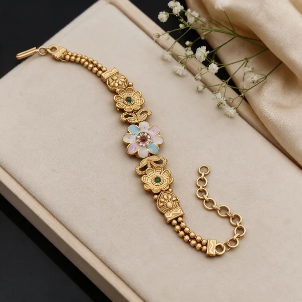 Gold_Brass_&_Copper_Bracelet_For_Women