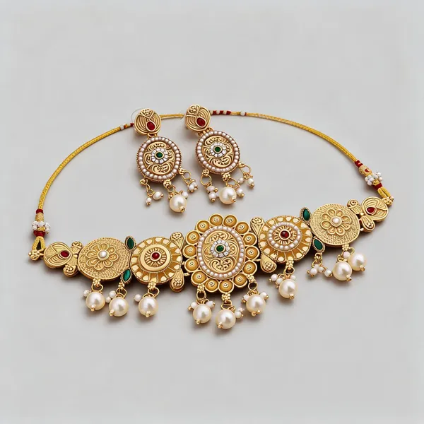 Gold_Brass_Copper_Choker_For_Women