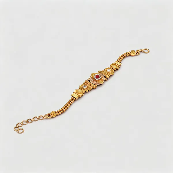 Gold_Brass_Copper_Classic_Bracelet_For_Women