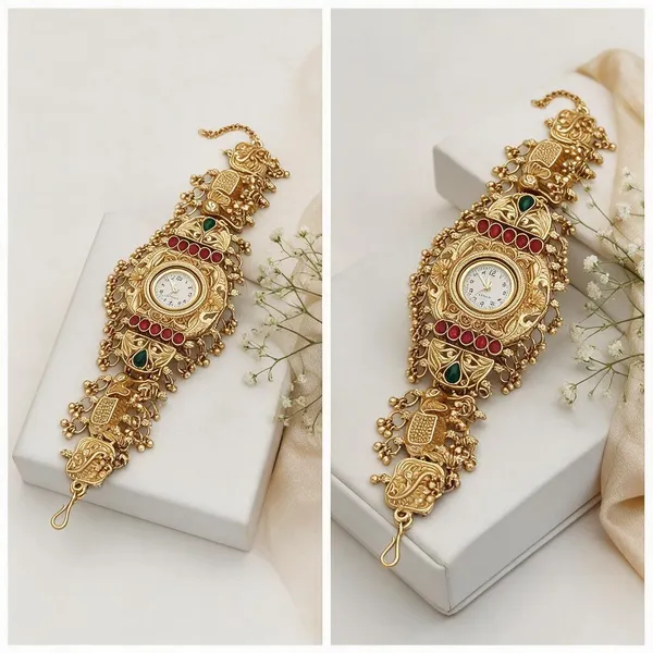 Gold_Brass_&_Copper_Jewellery_Watch_For_Women