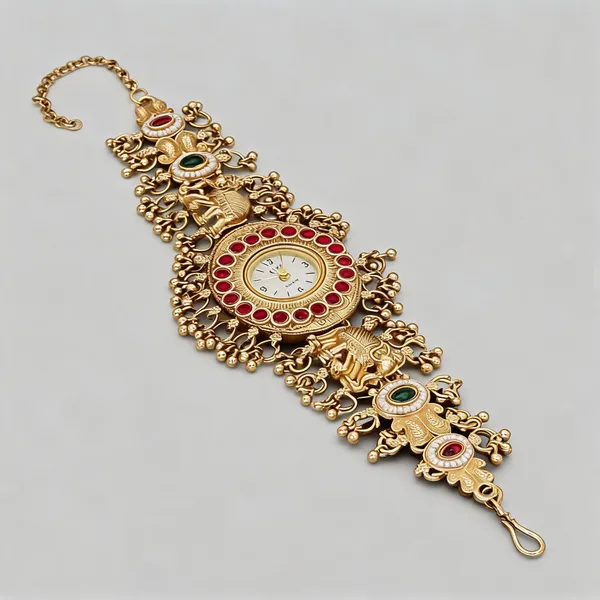 Gold_Brass_&_Copper_Watch_For_Women