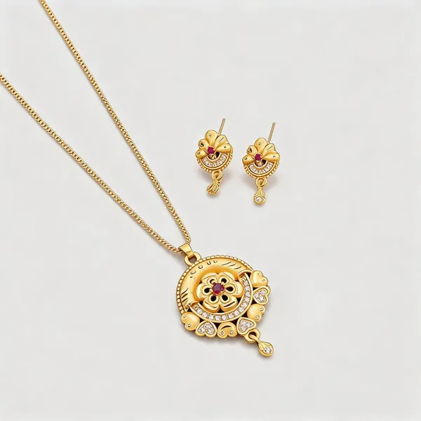 Gold_Brass_Copper_Imitation_Chain_Pendant_For_Women