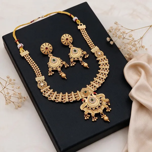 Gold_Brass_Copper_Necklace_Set_For_Women