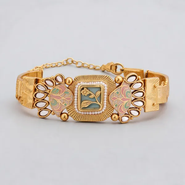 Gold_Brass_&_Copper_Bracelet_For_Women