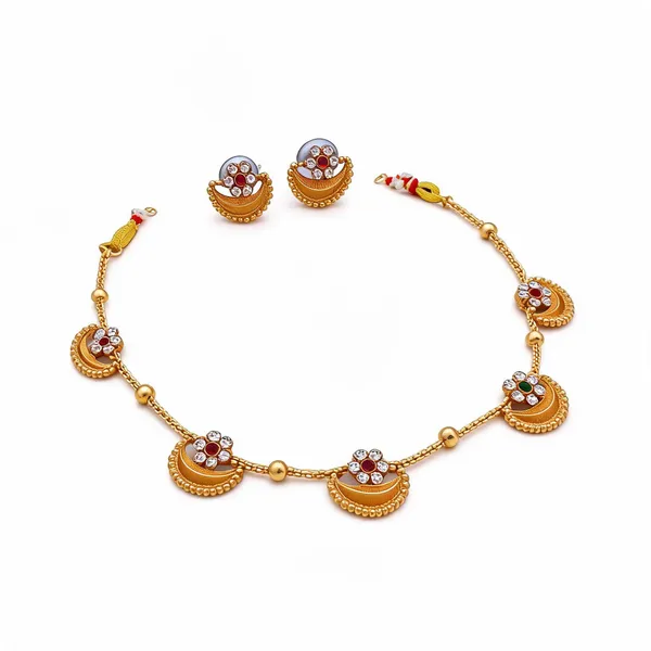 Gold_Brass_&_Copper_Choker_For_Women
