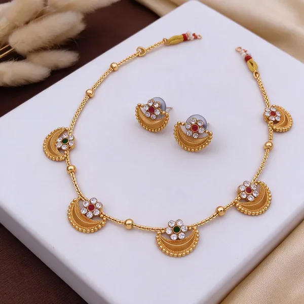 Gold_Brass_&_Copper_Choker_For_Women